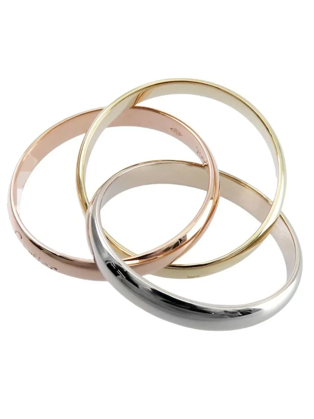 Cartier Trinity Ring Three Color Gold MM Classic